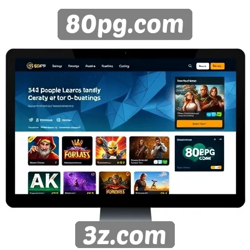 Explorando a interface do usuário do site 80pg.com