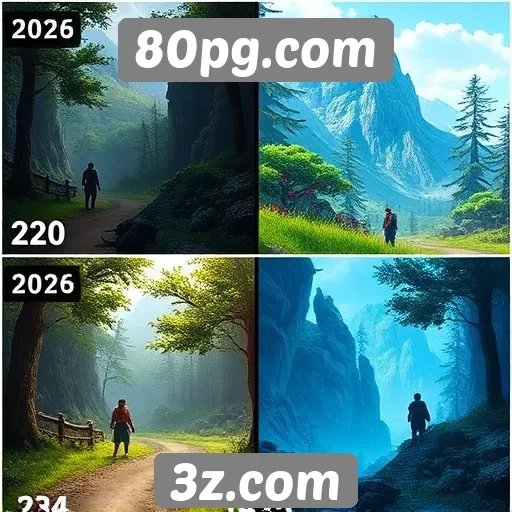 Comparativo de gráficos em jogos do 80pg.com